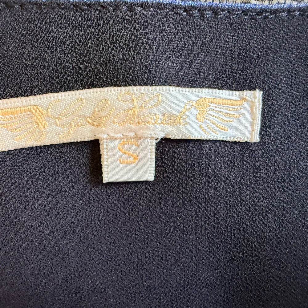 Revolve Gold Hawk Spring BoHo Navy Lace Trim Camisole Small Cotton Blend NWOT - Picture 3 of 4